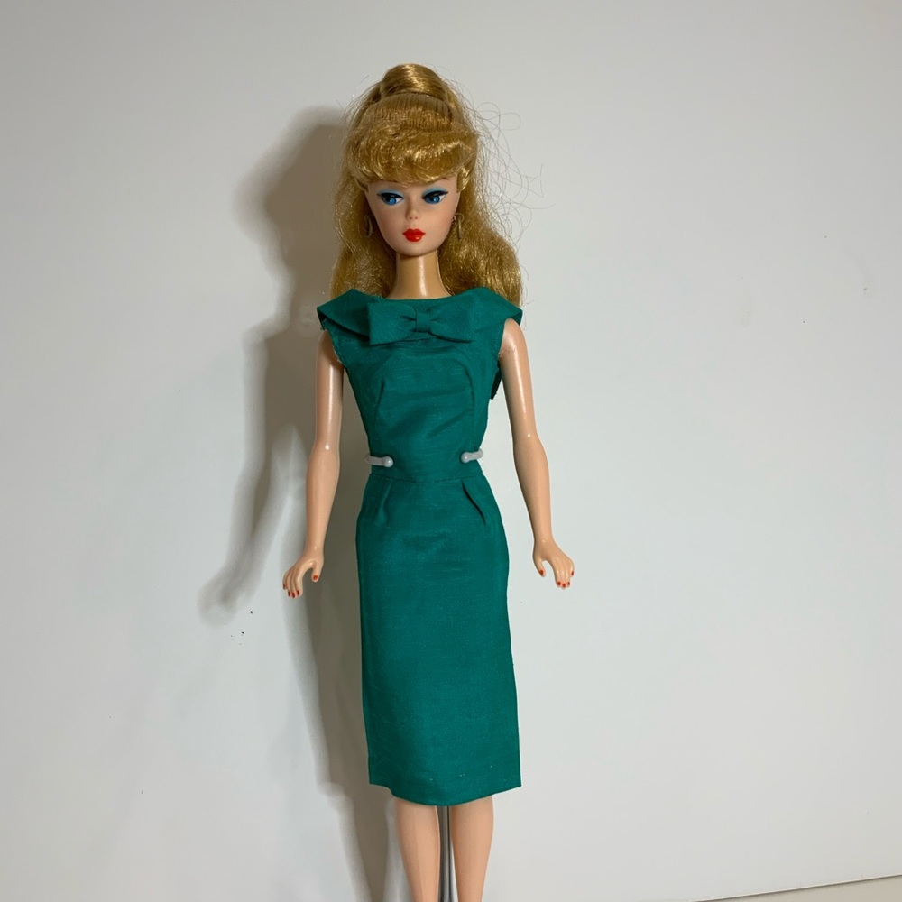 Barbie VINTAGE Silk Sheath (1962-1963) GREEN